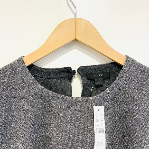 J. Crew Tie-Waist Metallic Crewneck Sweater - Picture 4 of 5